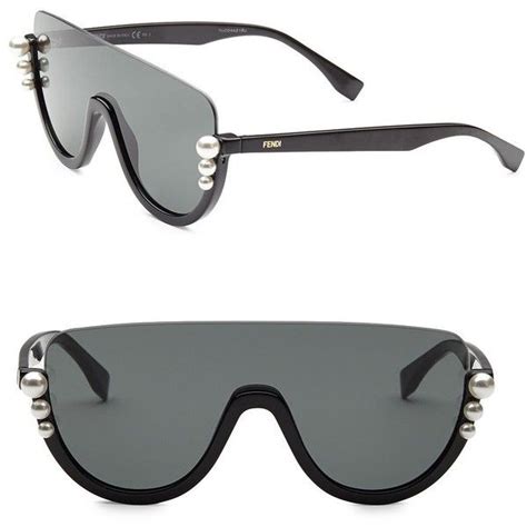 fendi pearl shield sunglasses|Fendi Designer Sunglasses & Eyewear for Women .